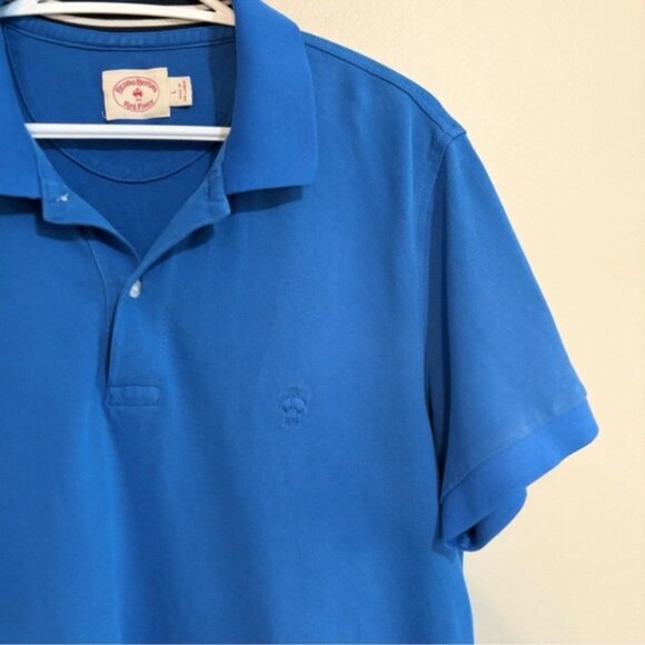 Brooks Brothers Vibrant Blue CottonPolo Short Sleeve Collar T-Shirt - Picture 4 of 12